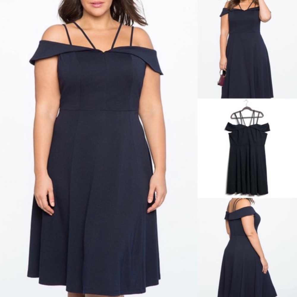 NWT Eloquii Strappy Bardot dress Size 20